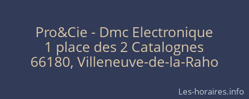 Pro&Cie - Dmc Electronique