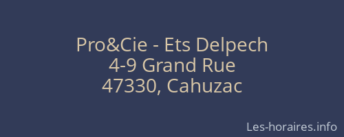 Pro&Cie - Ets Delpech