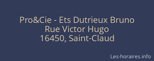 Pro&Cie - Ets Dutrieux Bruno