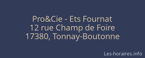 Pro&Cie - Ets Fournat