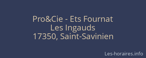 Pro&Cie - Ets Fournat