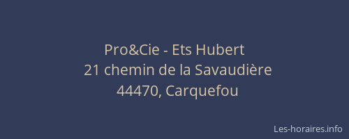 Pro&Cie - Ets Hubert