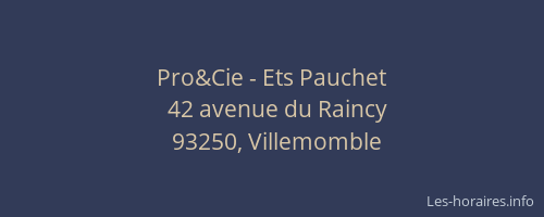 Pro&Cie - Ets Pauchet