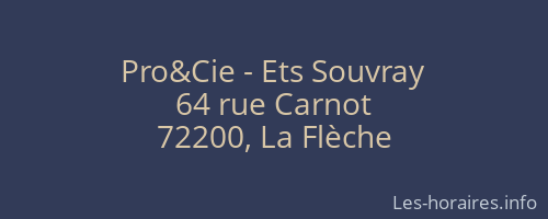 Pro&Cie - Ets Souvray