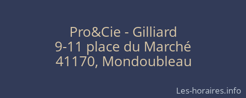 Pro&Cie - Gilliard