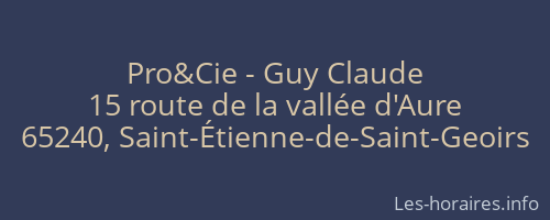 Pro&Cie - Guy Claude