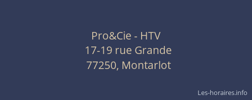 Pro&Cie - HTV