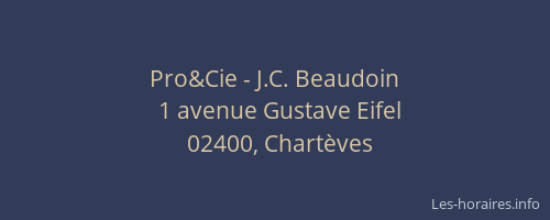 Pro&Cie - J.C. Beaudoin