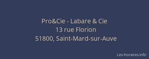Pro&Cie - Labare & Cie
