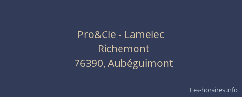 Pro&Cie - Lamelec