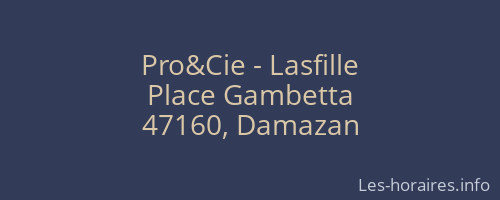 Pro&Cie - Lasfille