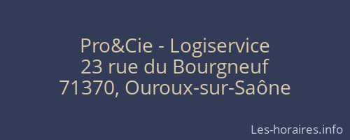 Pro&Cie - Logiservice