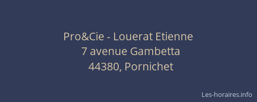 Pro&Cie - Louerat Etienne