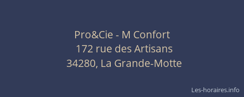 Pro&Cie - M Confort
