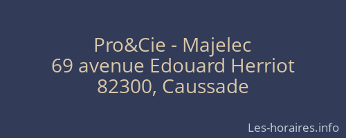 Pro&Cie - Majelec