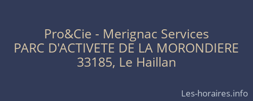 Pro&Cie - Merignac Services