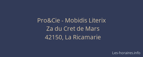 Pro&Cie - Mobidis Literix