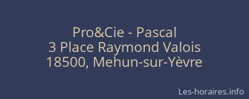 Pro&Cie - Pascal