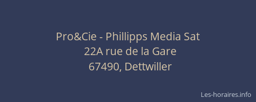 Pro&Cie - Phillipps Media Sat