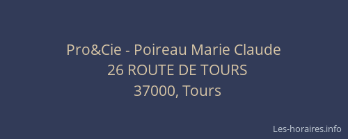 Pro&Cie - Poireau Marie Claude