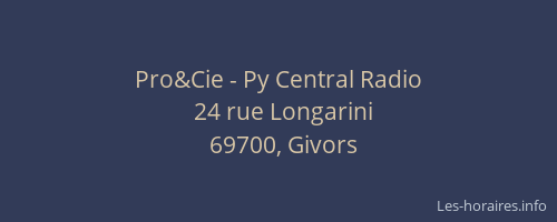 Pro&Cie - Py Central Radio