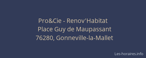 Pro&Cie - Renov'Habitat