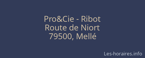 Pro&Cie - Ribot