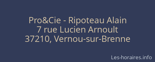 Pro&Cie - Ripoteau Alain