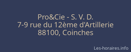 Pro&Cie - S. V. D.