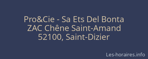 Pro&Cie - Sa Ets Del Bonta