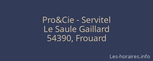 Pro&Cie - Servitel
