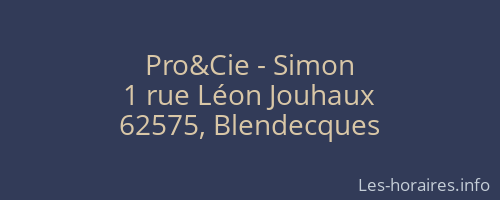 Pro&Cie - Simon
