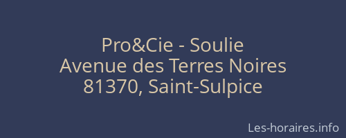 Pro&Cie - Soulie