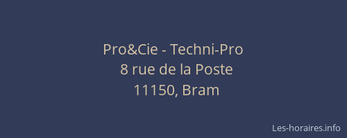 Pro&Cie - Techni-Pro