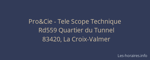 Pro&Cie - Tele Scope Technique