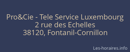 Pro&Cie - Tele Service Luxembourg