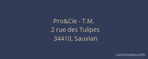 Pro&Cie - T.M.