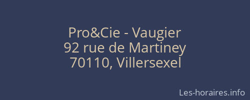 Pro&Cie - Vaugier