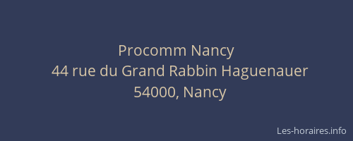 Procomm Nancy