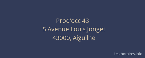 Prod'occ 43