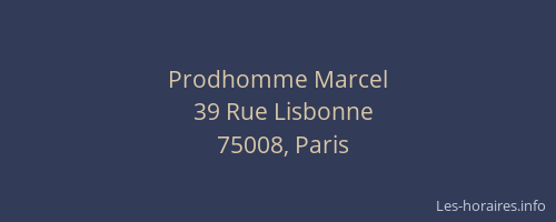 Prodhomme Marcel