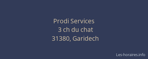 Prodi Services