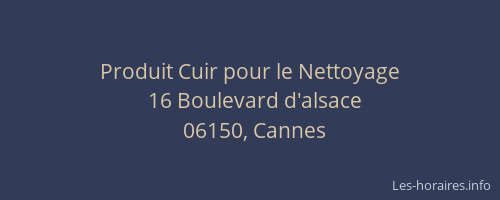 Produit Cuir pour le Nettoyage