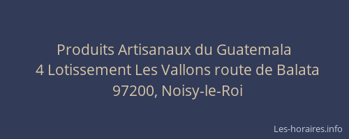 Produits Artisanaux du Guatemala