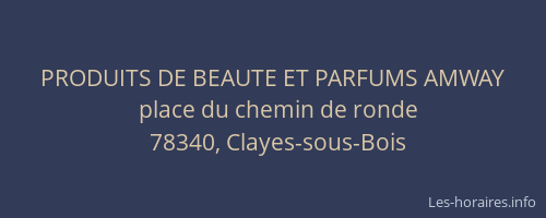 PRODUITS DE BEAUTE ET PARFUMS AMWAY