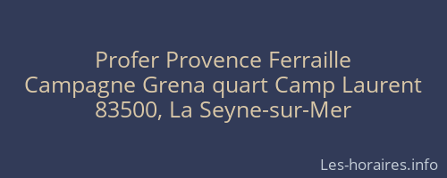 Profer Provence Ferraille