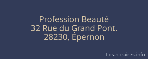 Profession Beauté