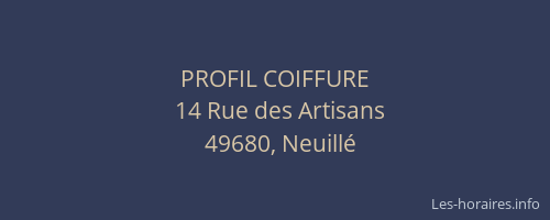 PROFIL COIFFURE