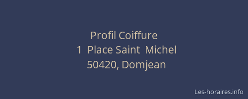 Profil Coiffure