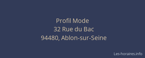 Profil Mode
